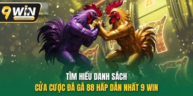 Tìm hiểu danh sách cửa cược đá gà 88 hấp dẫn nhất 9 win
